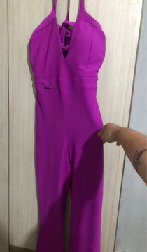 Macacão Longo Feminino Roxo