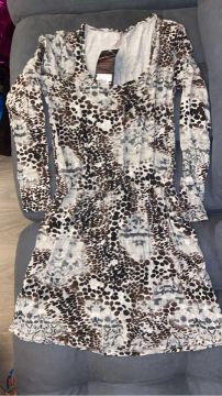 Vestido estampado de animal print