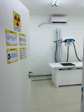 Aparelho de rx fixo com placa DR completo sala completa 