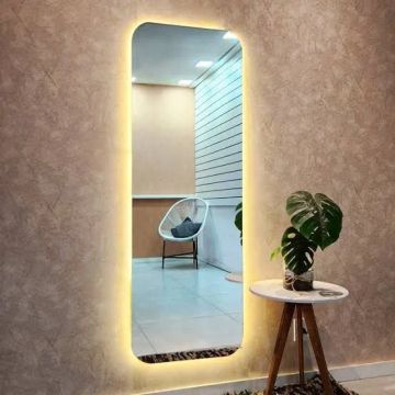 Queima de estoque Espelho com led 160x60 ( barbearia, salao, provadores)
