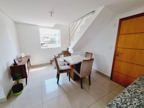 Cobertura para Venda em Belo Horizonte, Santa Branca, 2 dormitórios, 2 banheiros, 1 vaga