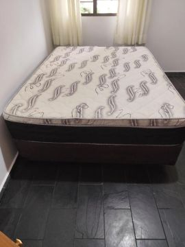 cama box com colchao ortopedico