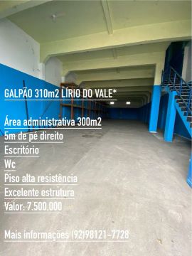 Galpão 310m² - LÍRIO DO VALE