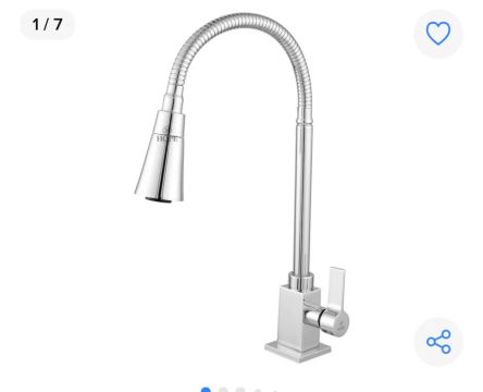 Torneira de Cozinha com Bica Articulada - Cromada