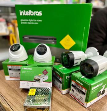 Intelbras Kit de câmeras de segurança. Instalação Empresa ou residencial