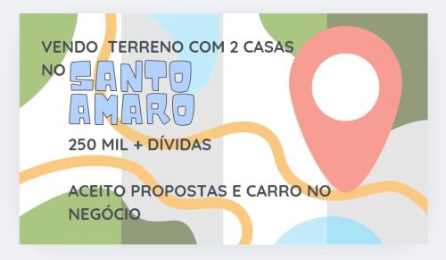 2 casas no Terreno Santo Amaro 
