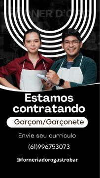 Precisamos de Garçon Luziânia Goiás