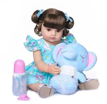 Bebê reborn Lili 100% Silicone boneca realista 