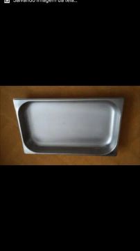 Cuba GN 1/1 x 65mm em aço inox lisa Tecnocuba