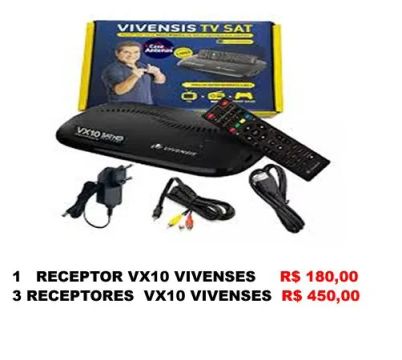Receptor de Satélite Vivensis VX10 - Novo