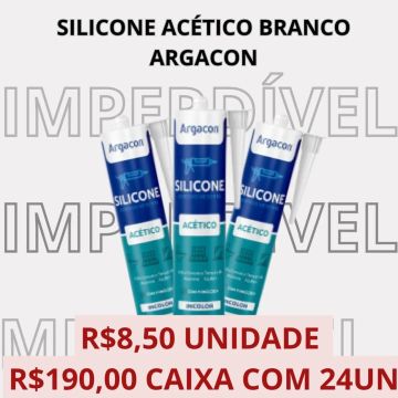 Silicone Acético Branco Argacon - Impermeabilizante