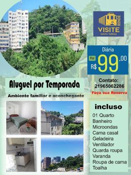 Quarto temporada em Santa Teresa - RJ