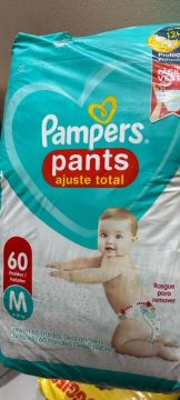 Fraldas Pampers Pants M - 60 unidades