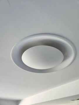 Plafon luminária com luz indireta