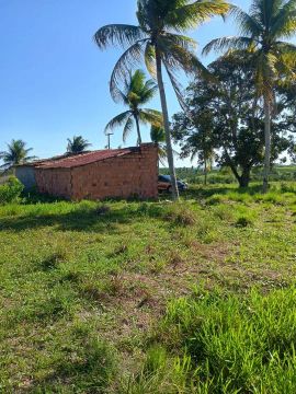 Terreno com casa em área rural