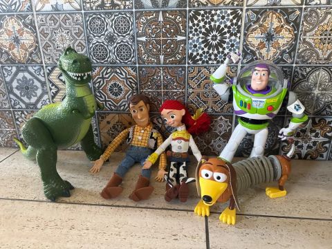 Brinquedos Toy Story - Woody, Buzz, Rex, Jessie e Slinky
