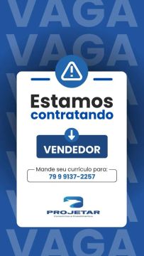 VAGA DE VENDEDOR INTERNO 