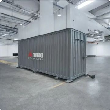 Container 6metros cinza padrão obra 