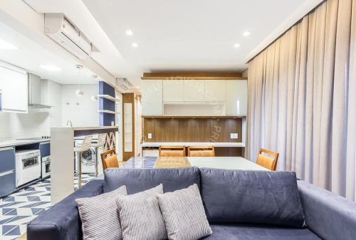 Apartamento mobiliado para alugar no Auxiliadora com 1 quarto (suíte)