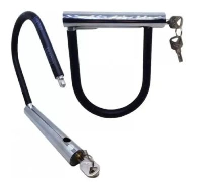 Cadeado Arco Fechadura Resistente P/ Bicicleta Motos Portões - Luatek