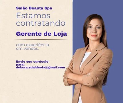 Gerente Salão de Beleza