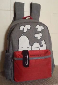 Mochila snoppy + lancheira