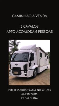 Motorhome p Família carrega 3 Cavalos 