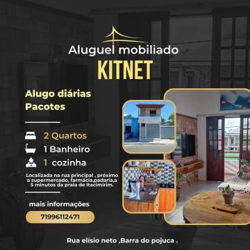 Kitnet mobiliada temporada Itacimirim 