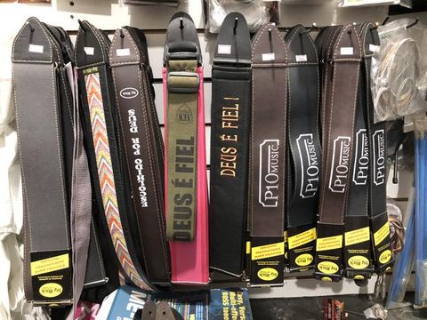 Correia alça bandoleira para guitarra baixo violão