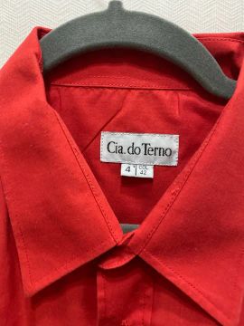 Camisa social cia do terno, tamanho 4, vermelha