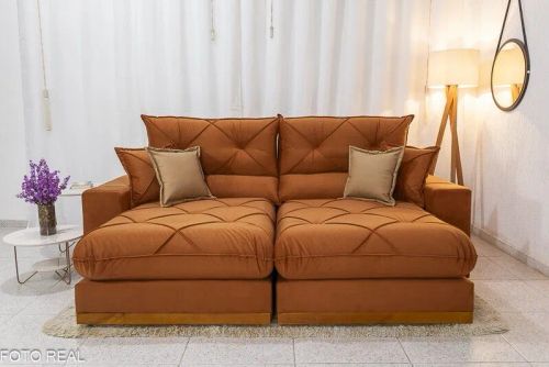 SOFÁ TOPO DE LINHA COM DUPLO MOLEJO MOLAS ENSACADAS SURPREENDA-SE!!! 726R62U