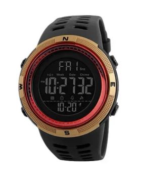 SKMEI-1251 Relógios multifuncionais para homens, despertador, cronógrafo, 5bar, impermeáve