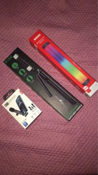 Kit de Streaming Completo - Bastão de Lu, Tripé e Microfone