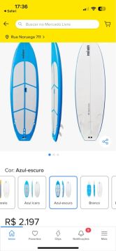 Prancha de Stand Up Paddle Azul