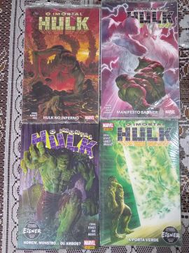 4 Hqs do Imortal Hulk volumes 1 2 3 e 6 da panini comics !