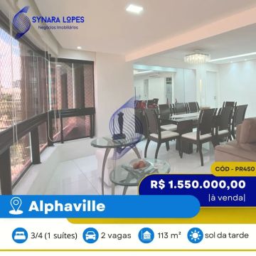 VENDO APARTAMENTO 113 M² | 03 QUARTOS | EDIFICIO PALM VILLE | ALPHAVILLE I SALVADOR | BA