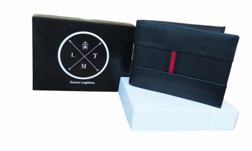 Carteira Masculina Couro Legítimo - NOVA