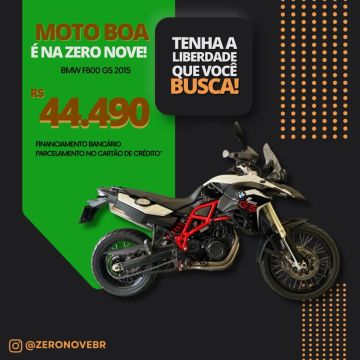 BMW F800 GS 2015 (FINANCIAMOS SEM ENTRADA)