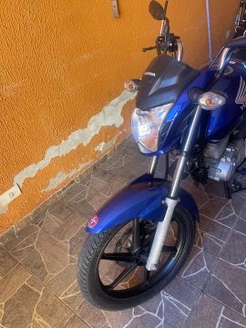 Honda CG 150 Titan - Azul - 2008