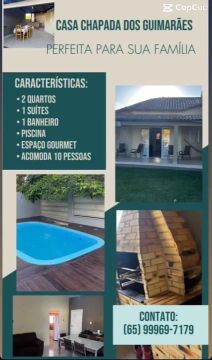 Casa temporada Chapada dos Guimarães 