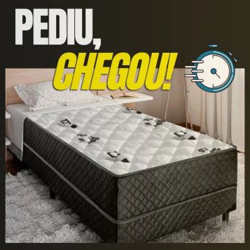 Cama Box Solteiro 88x188cm - Receba em 24hs