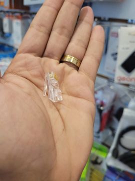 (UNIDADE) Conector RJ-45 Vazado EXBOM CONT-RJ45V100