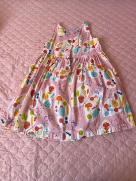 Vestido Infantil Frutas Coloridas 3 anos Alfabeto 