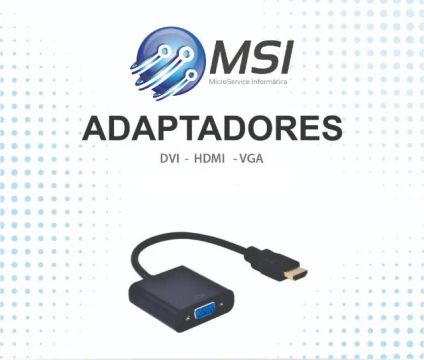 adaptadores vga hdmi e vdga dvi