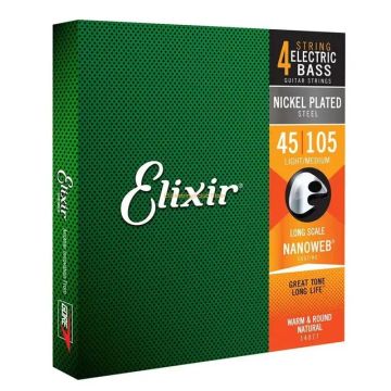 Encordoamento Elixir para Baixo 4 cordas 14077
