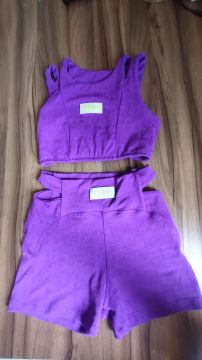 Conjunto de top e short para malhação - Excalibur