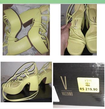 Vendo sandália nova vizzano n:35 calça 36 vendo com desconto 160$