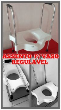 Assento Para Vaso - Regulável -Sem uso.