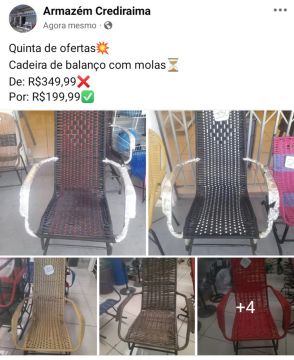 Cadeiras de balanço c/ molas