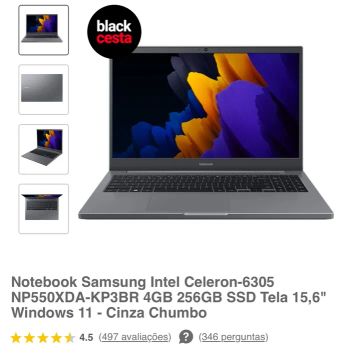 Notebook Samsung 